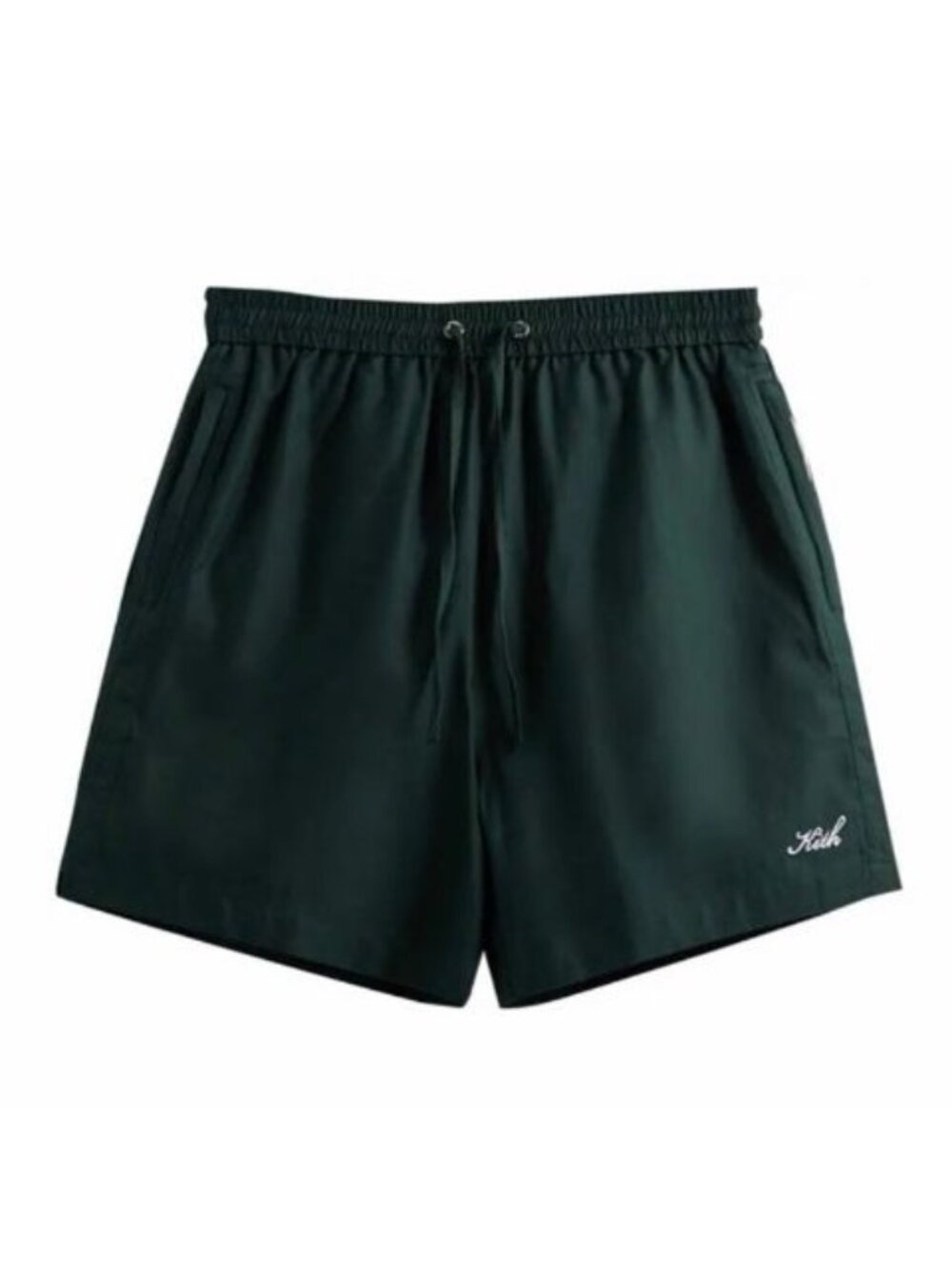 Kith Silk Cotton Active Shorts Reign Green Drawstring Zip Pocket Men’s Medium